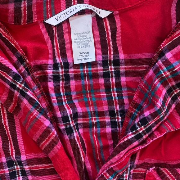 Victoria Secret Red Plaid Women’s Pajamas size S VGUC - Picture 4 of 5